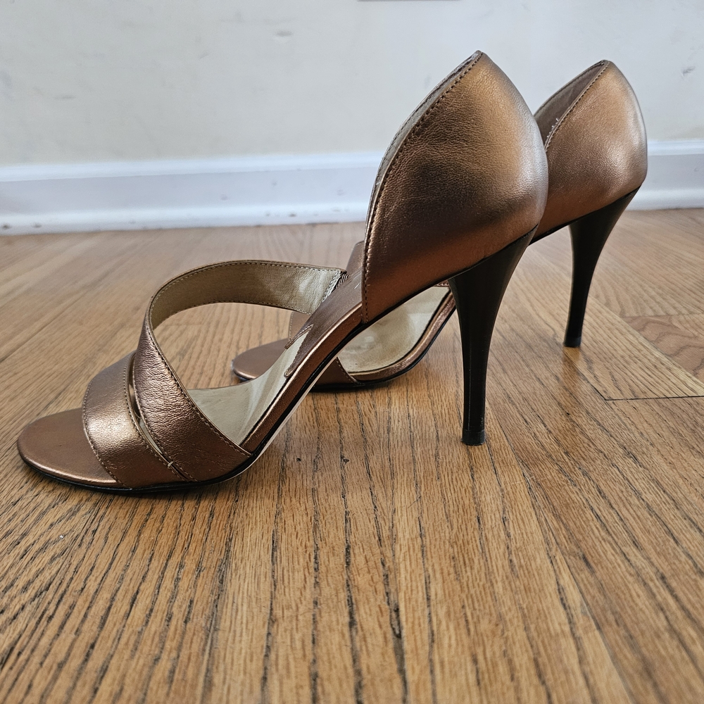 Michael Kors Bronze Strappy Heels Size 9